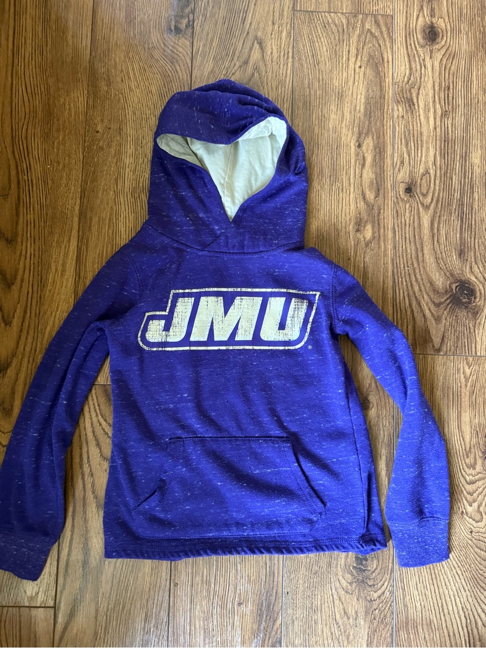 JMU James Madison University Girls Purple Hoodie Size 6 6X Colosseum